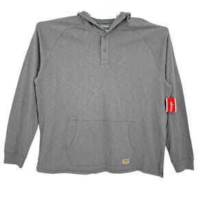 Wrangler Men's Pullover Grey Lightweight Hoodie Size 2XL Regular Fit NWT